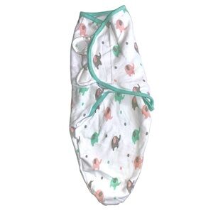 Elephant Print Baby Swaddle Blanket